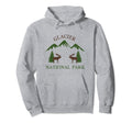 Glacier National Park Hoodie - Custom Art Print for Adults - T-Shirt, Sweatshirt, Hoodie