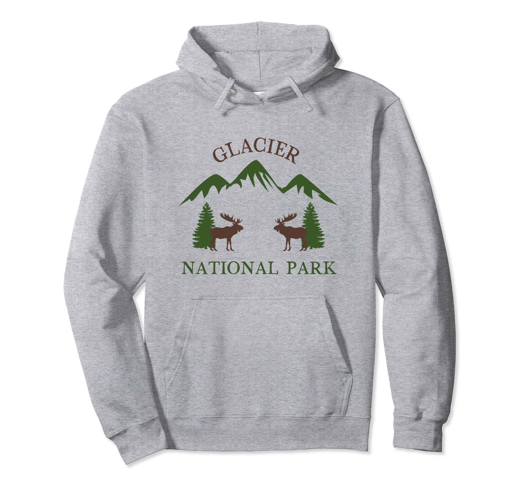 Glacier National Park Hoodie - Custom Art Print for Adults - T-Shirt, Sweatshirt, Hoodie