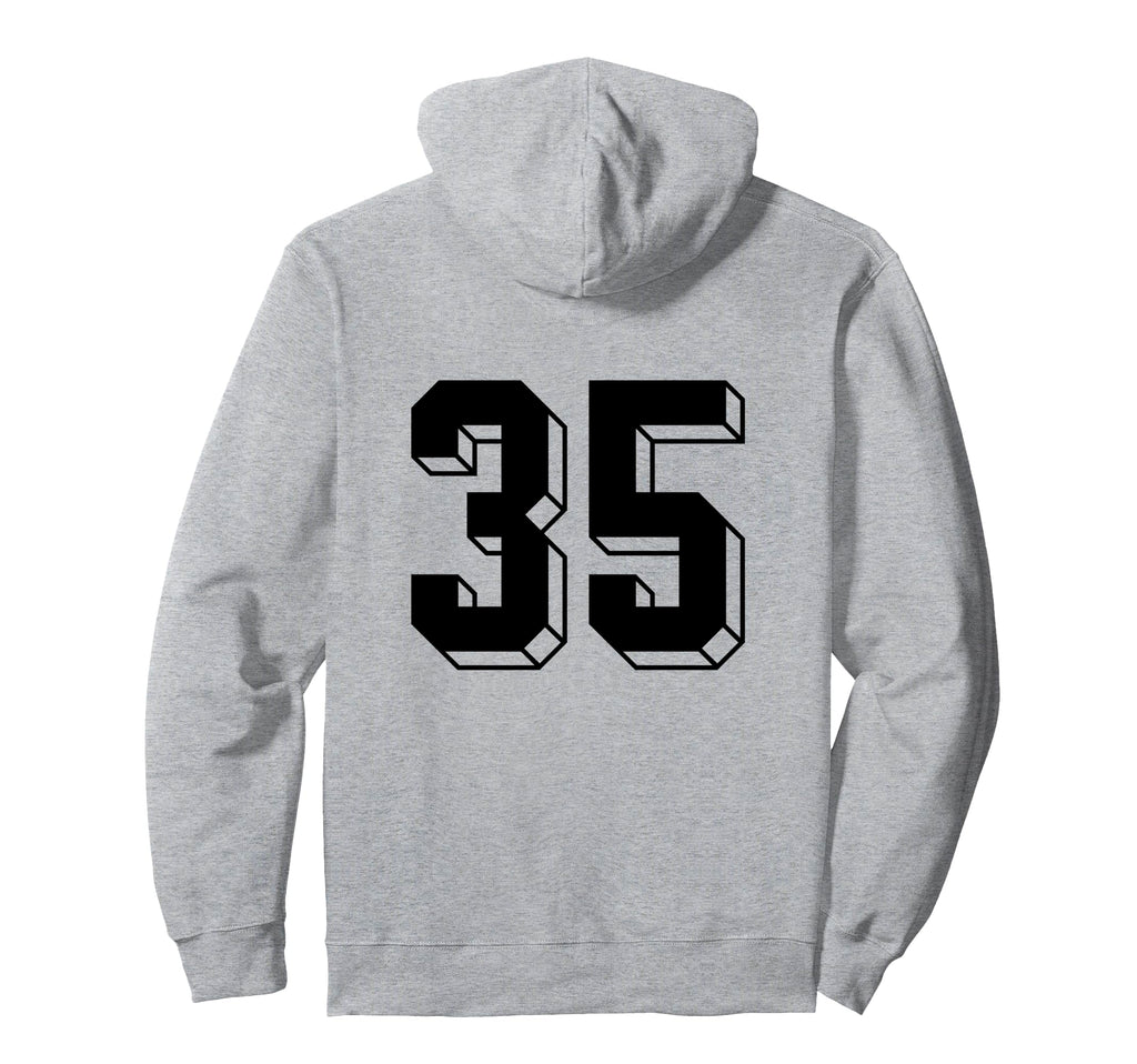 Number 35 Backside 80S 90S Team Jersey Hoodie - Streetwear Style Men Women - T-Shirt, Sweatshirt, Hoodie