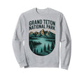 Grand Teton National Park Hiking Sweatshirt - Minimalist Print Men Women - T-Shirt, Sweatshirt, Hoodie