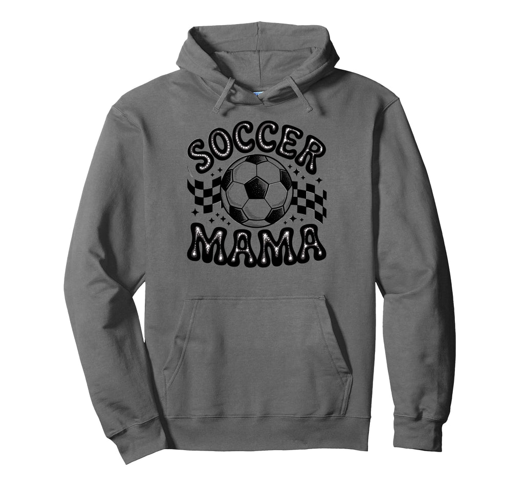 Soccer Mama Football Soccer Player Mom Hoodie - Unique Graphic Men Women - T-Shirt, Sweatshirt, Hoodie