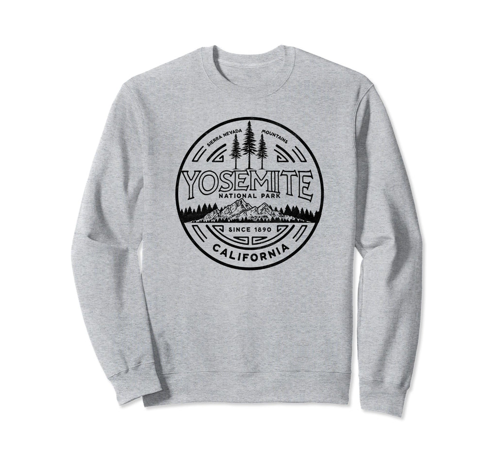 Yosemite National Park Distressed Sweatshirt - Trendy Graphic Men Women - T-Shirt, Sweatshirt, Hoodie
