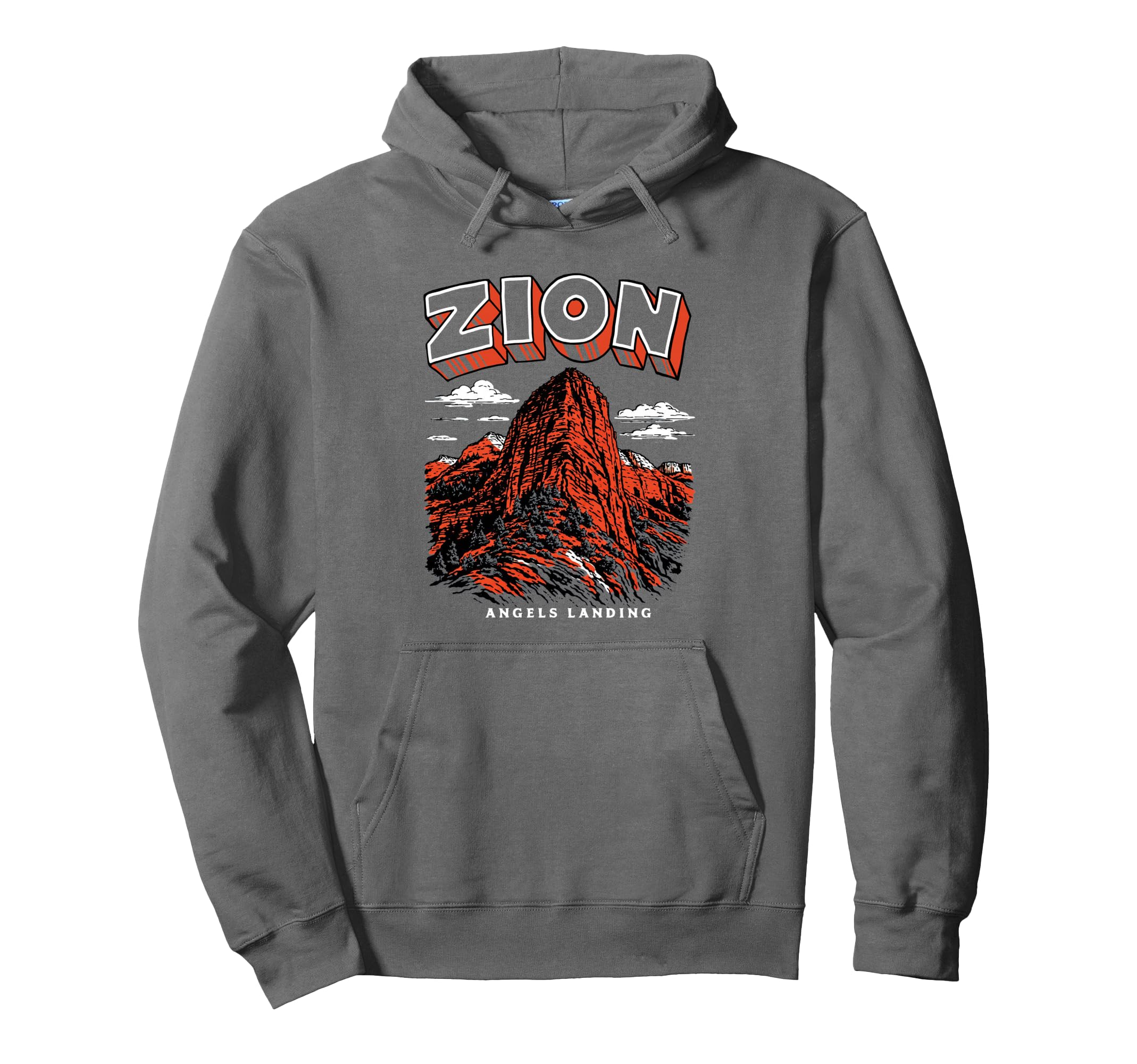 Zion National Park Angels Landing Utah Hoodie - Streetwear Style Men Women - T-Shirt, Sweatshirt, Hoodie