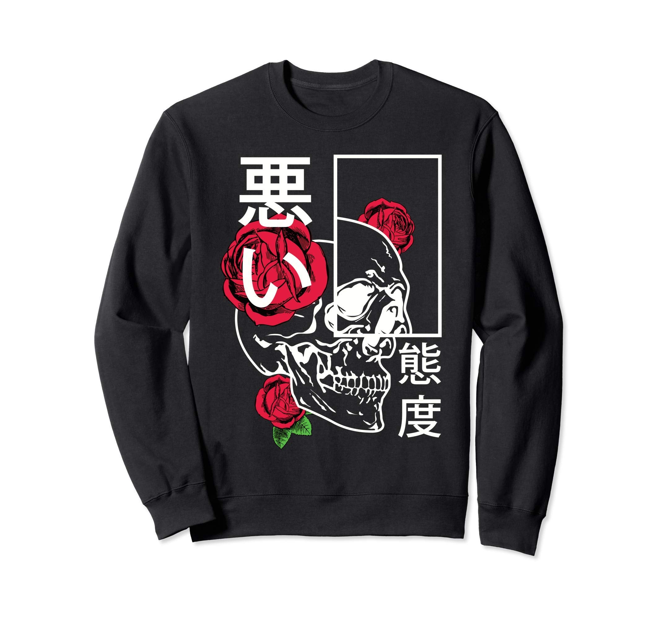 Eboy Bad Attitudes Aesthetic Skull Sweatshirt - Graphic Print Men Women - T-Shirt, Sweatshirt, Hoodie