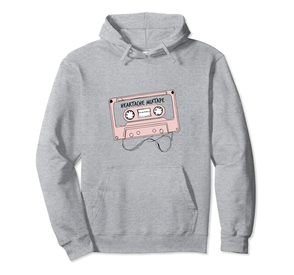 Heartache Mixtape Y2K Cassette Hoodie - Graphic Print Unisex - T-Shirt, Sweatshirt, Hoodie
