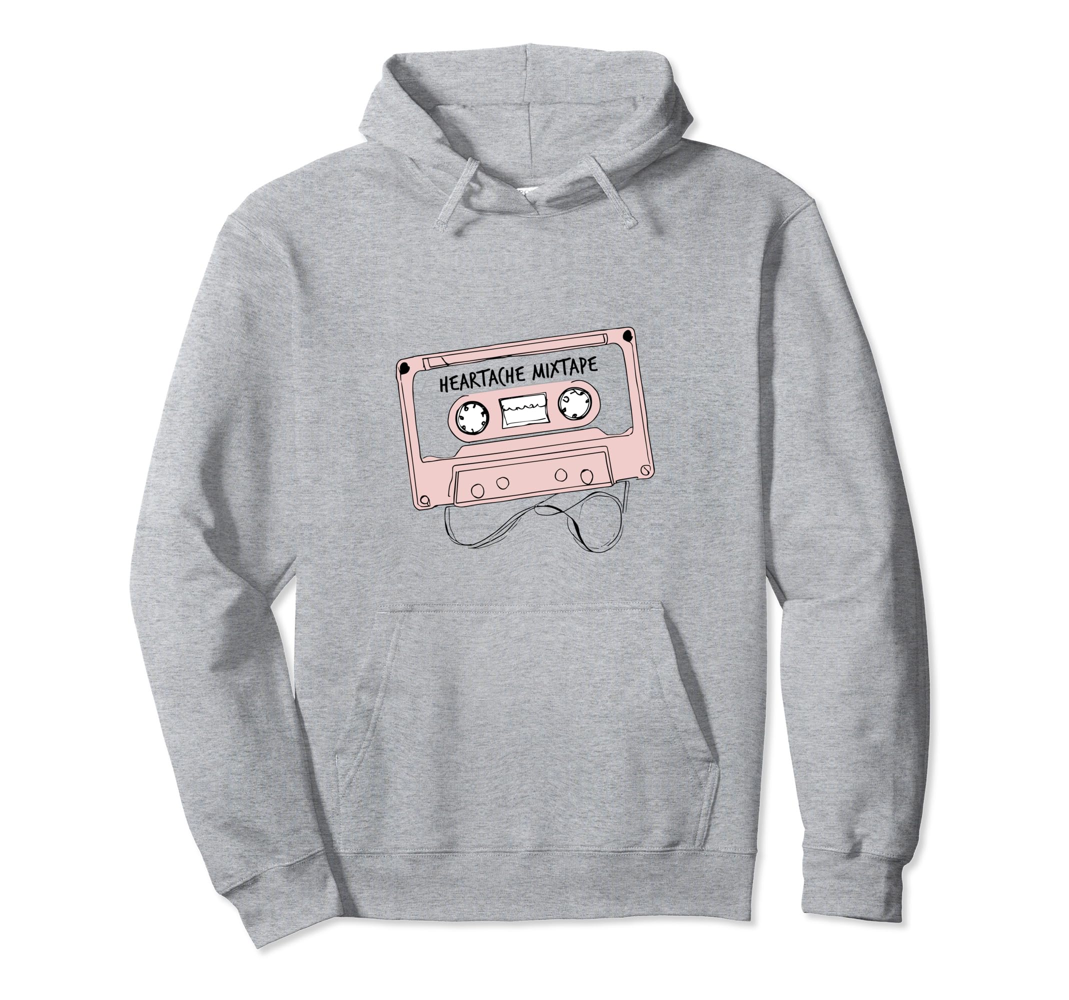 Heartache Mixtape Y2K Cassette Hoodie - Graphic Print Unisex - T-Shirt, Sweatshirt, Hoodie