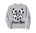 Soccer Mom Coquette Bow Soccer Sweatshirt - Minimalist Print Men Women - T-Shirt, Sweatshirt, Hoodie