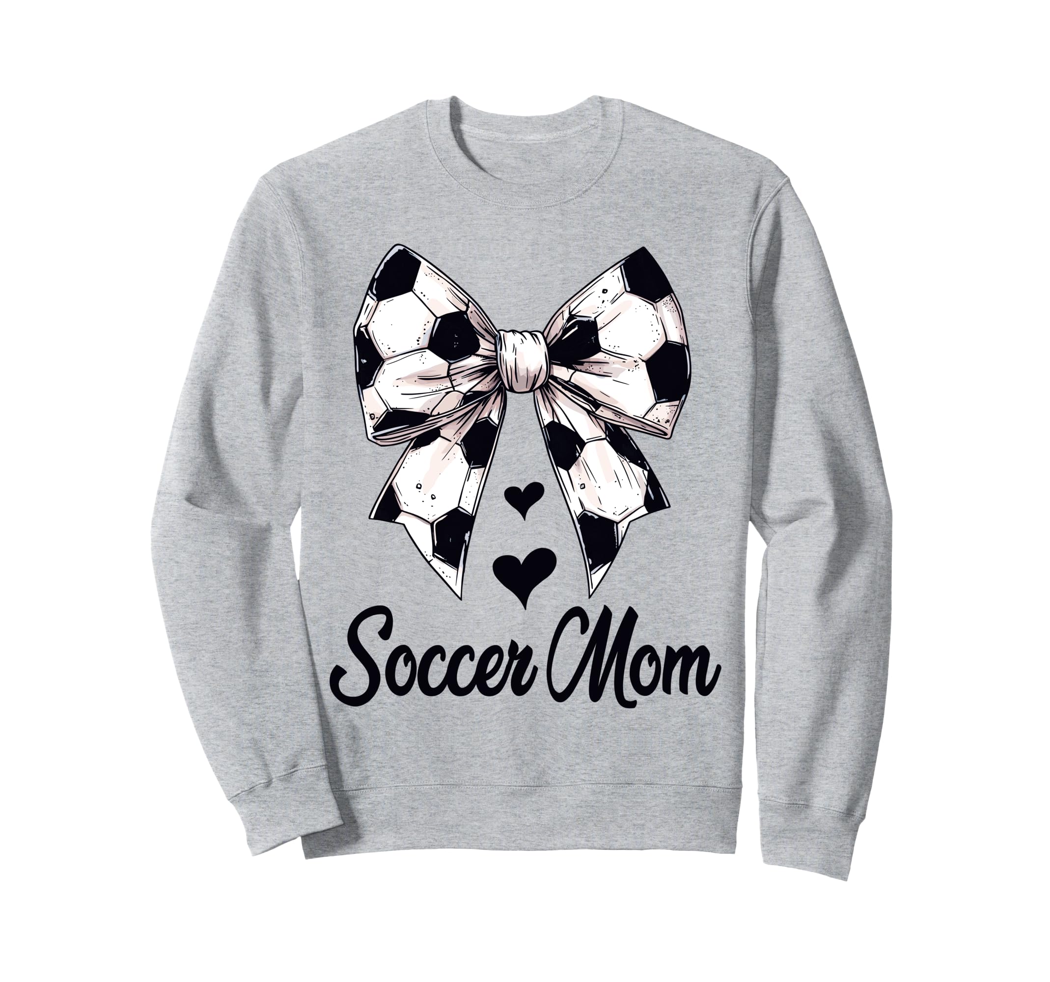 Soccer Mom Coquette Bow Soccer Sweatshirt - Minimalist Print Men Women - T-Shirt, Sweatshirt, Hoodie