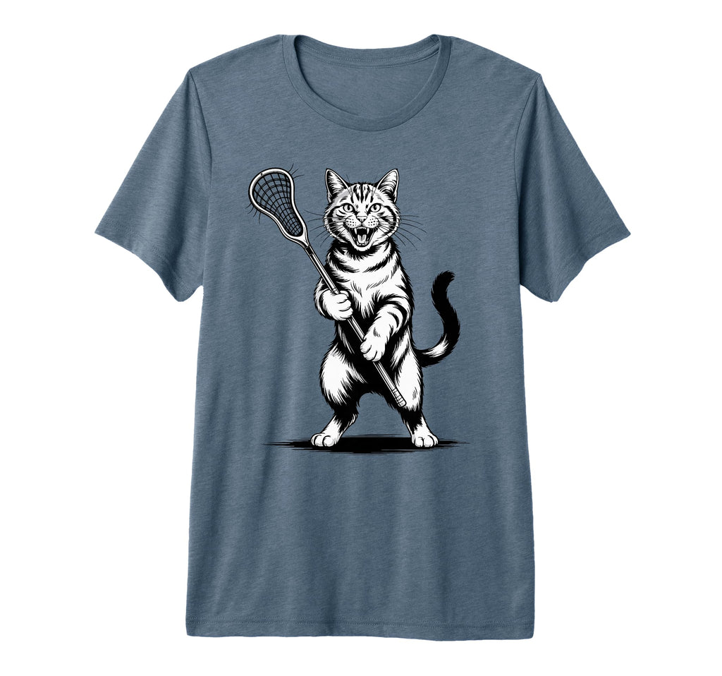 Cat Lacrosse Team Goalie Lax Player T-Shirt - Streetwear Style Men Women - T-Shirt, Sweatshirt, Hoodie