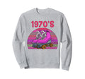 70S Roller Skating Skate Roller Sweatshirt - Casual Everyday Wear Men Women - T-Shirt, Sweatshirt, Hoodie