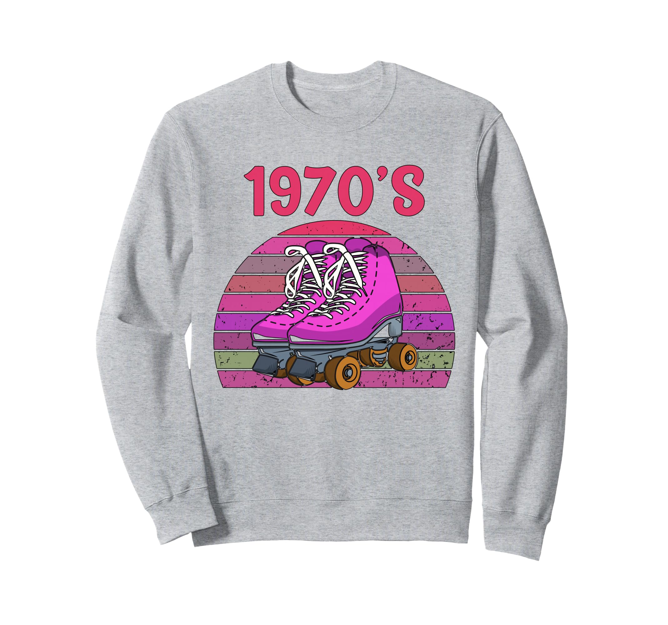 70S Roller Skating Skate Roller Sweatshirt - Casual Everyday Wear Men Women - T-Shirt, Sweatshirt, Hoodie