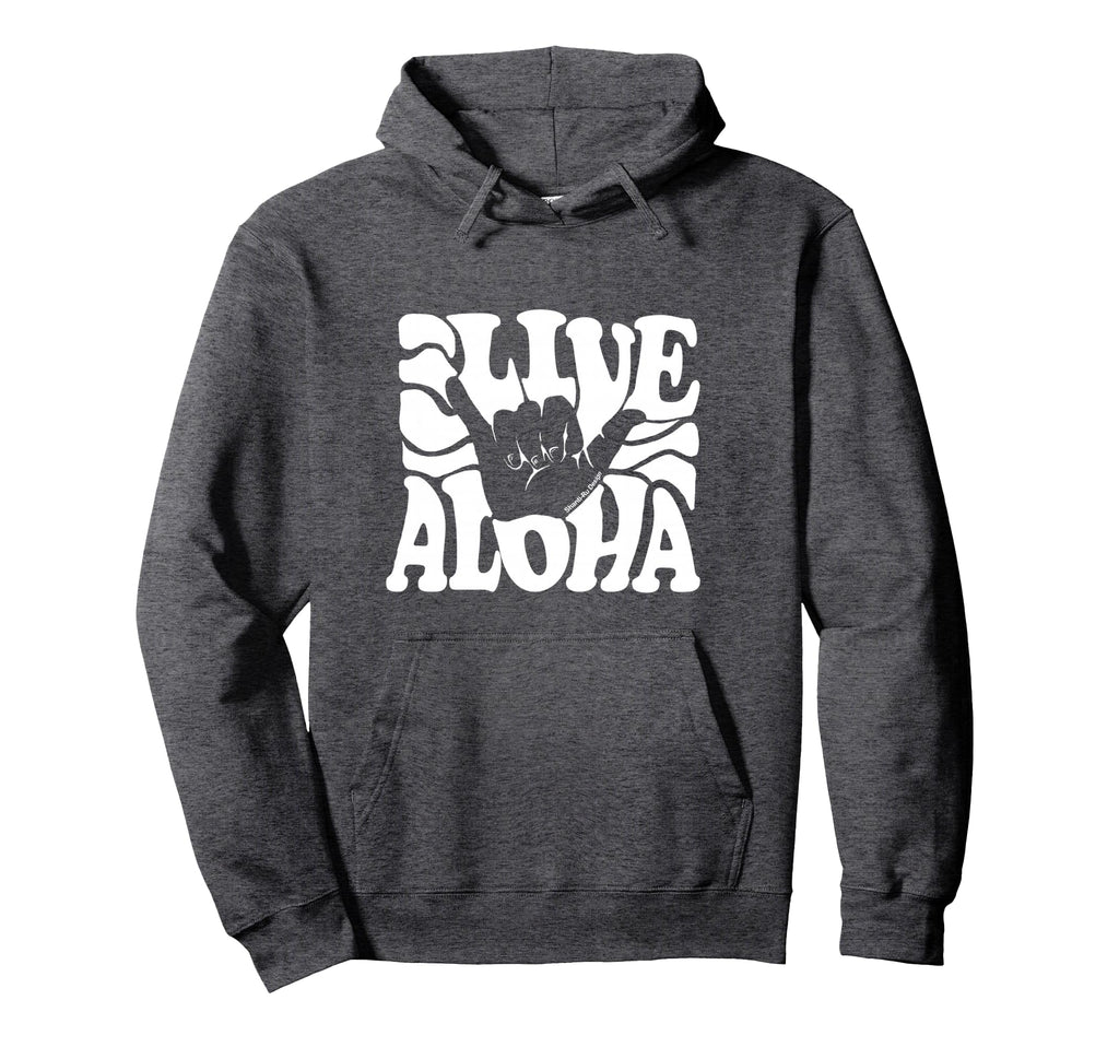Live Aloha State Hawaiian Islands Hoodie - Novelty Apparel for Adults - T-Shirt, Sweatshirt, Hoodie