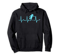 Light Blue Soccer Heartbeat Female Soccer Hoodie - Novelty Apparel Unisex - T-Shirt, Sweatshirt, Hoodie