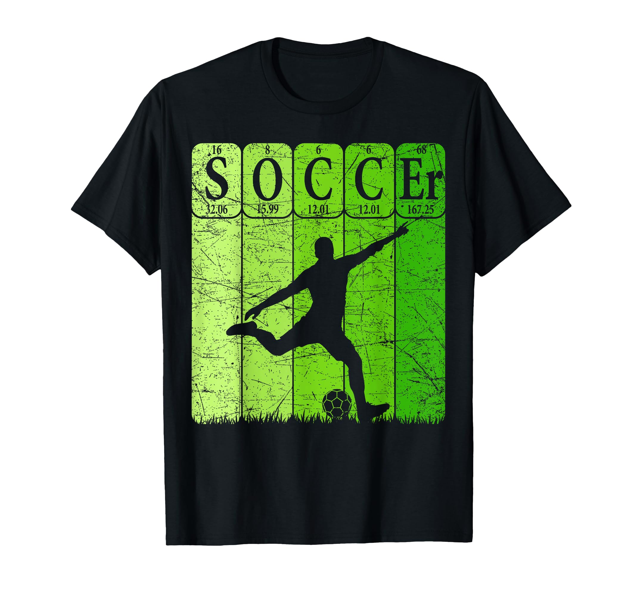 Soccer Periodic Table Elements T-Shirt - Aesthetic Graphic Men Women - T-Shirt, Sweatshirt, Hoodie