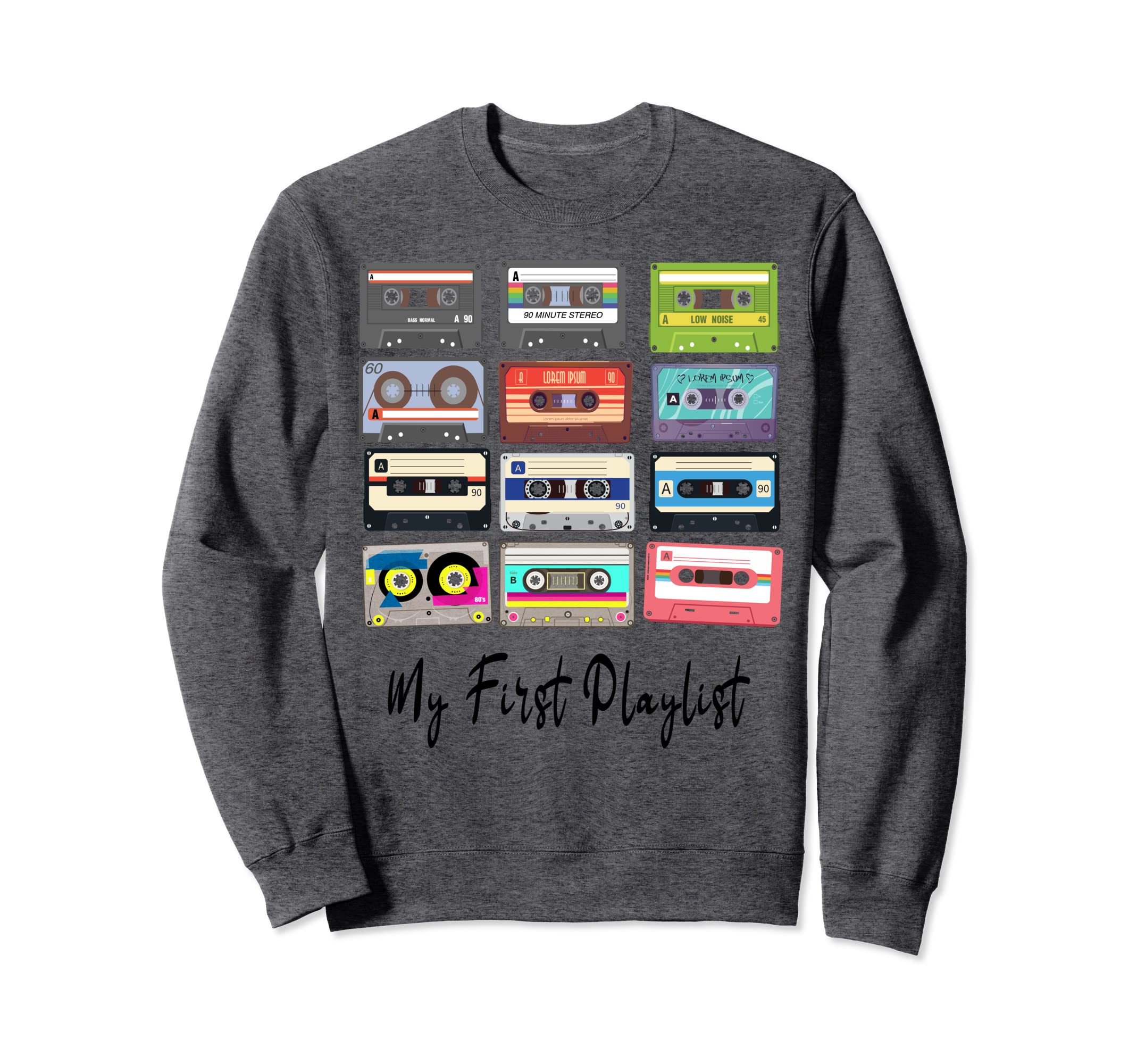 Cassette Tapes Mixtapes 1980S 80S Old Sweatshirt - Streetwear Style Unisex - T-Shirt, Sweatshirt, Hoodie