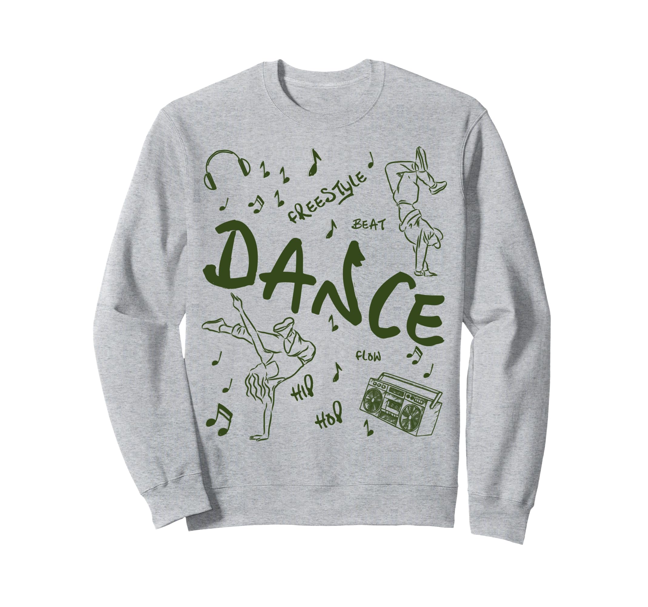 Hip Hop Dance Beat Flow Sweatshirt - Custom Art Print for Adults - T-Shirt, Sweatshirt, Hoodie