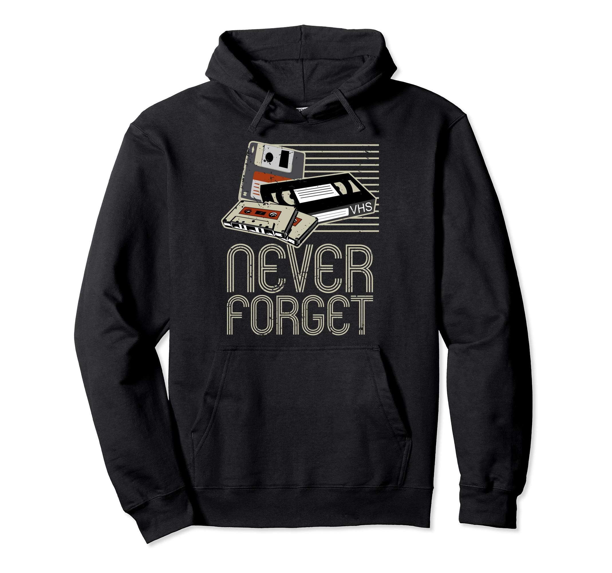 Never Forget Vhs Floppy Disc And Hoodie - Aesthetic Graphic Men Women - T-Shirt, Sweatshirt, Hoodie