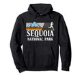 Sequoia National Park Trail Running Hoodie - Minimalist Print for Adults - T-Shirt, Sweatshirt, Hoodie