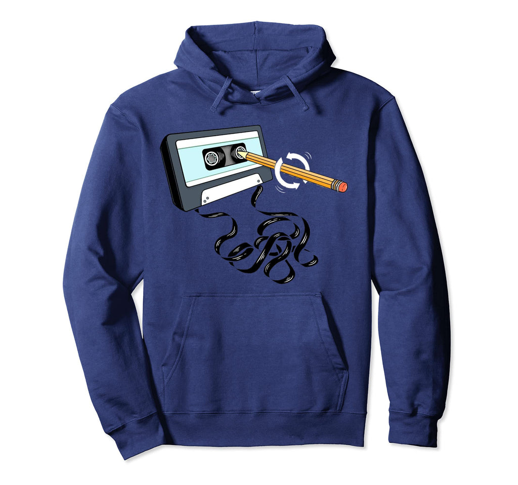 Music 80S 90S Pencil Winding Up Hoodie - Casual Everyday Wear Unisex - T-Shirt, Sweatshirt, Hoodie
