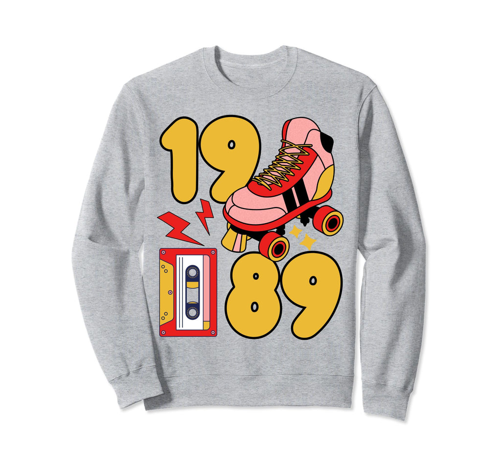 Old School 80S Vibes 1989 Hip Hop Sweatshirt - Minimalist Print for Adults - T-Shirt, Sweatshirt, Hoodie