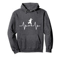 Soccer Heartbeat Gift Hoodie - Minimalist Print for Adults - T-Shirt, Sweatshirt, Hoodie