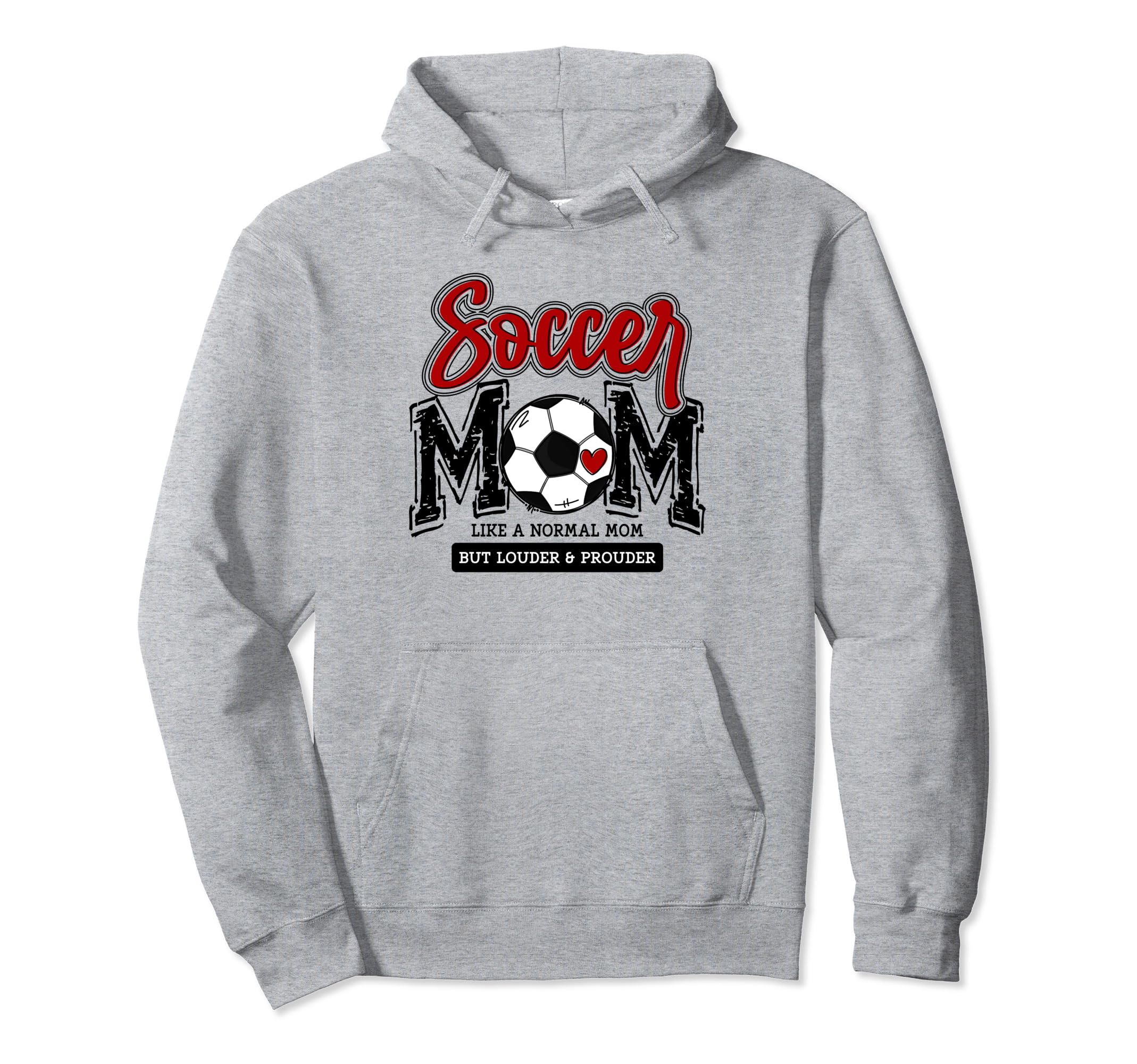 Soccer Mom Red Soccer Player Calls Me Hoodie - Custom Art Print for Adults - T-Shirt, Sweatshirt, Hoodie