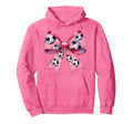 Coquette Bow Soccer Ball Pattern Hoodie - Fun Novelty Design for Adults - T-Shirt, Sweatshirt, Hoodie