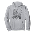 Minimalist Roller Skate Sun Simple Sketch Hoodie - Graphic Print Men Women - T-Shirt, Sweatshirt, Hoodie