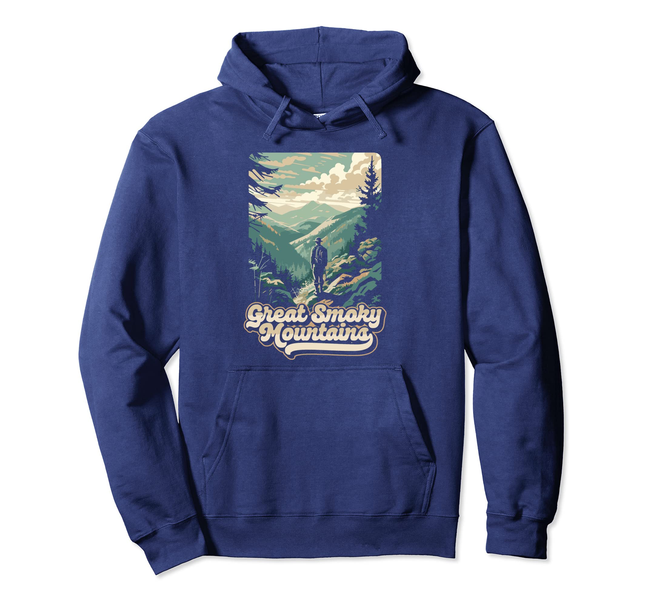 Great Smoky Mountains Hiking Hoodie - Fun Novelty Design Men Women - T-Shirt, Sweatshirt, Hoodie