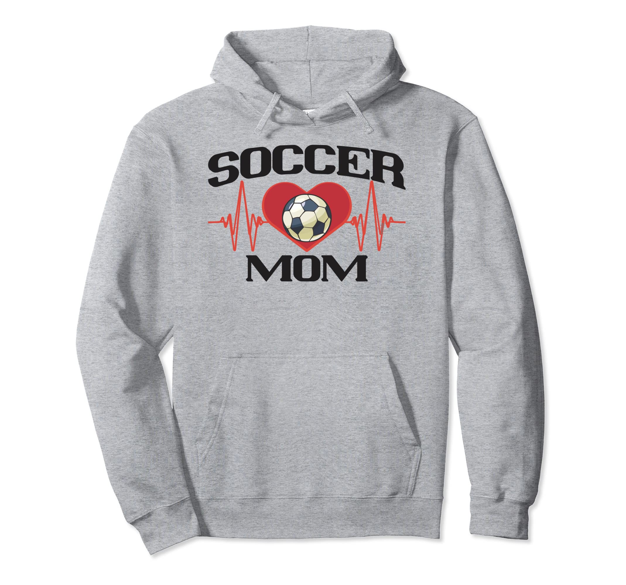 Heartbeat Soccer Team Mothers Day Hoodie - Trendy Graphic Unisex - T-Shirt, Sweatshirt, Hoodie
