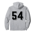 Number 54 Backside 80S 90S Team Jersey Hoodie - Graphic Print Men Women - T-Shirt, Sweatshirt, Hoodie