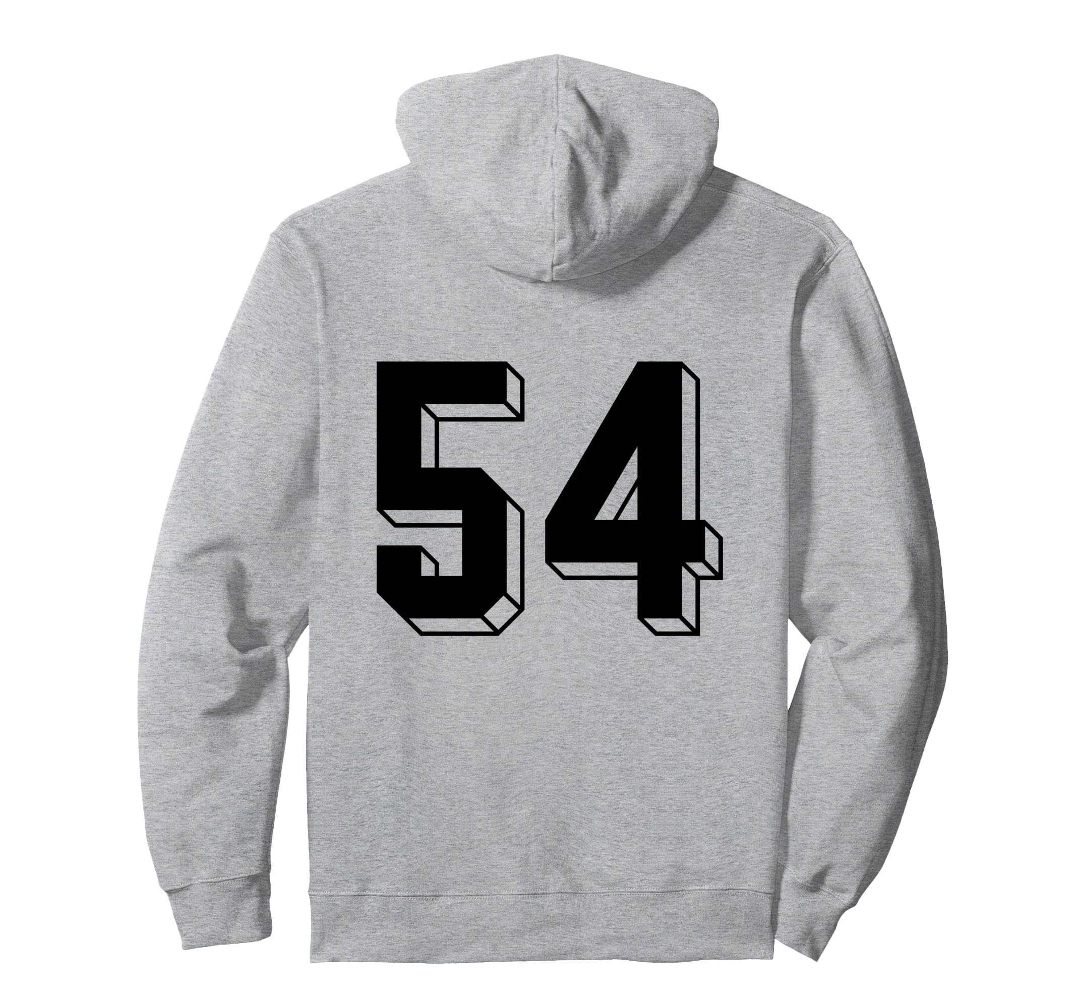 Number 54 Backside 80S 90S Team Jersey Hoodie - Graphic Print Men Women - T-Shirt, Sweatshirt, Hoodie