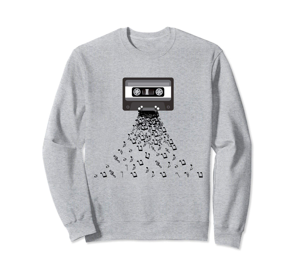 Cassette Music Notes Cassette Tape Sweatshirt - Streetwear Style for Adults - T-Shirt, Sweatshirt, Hoodie