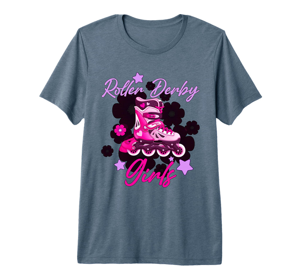 Roller Derby Skater Skating Tri Blend T-Shirt - Unique Graphic Unisex - T-Shirt, Sweatshirt, Hoodie