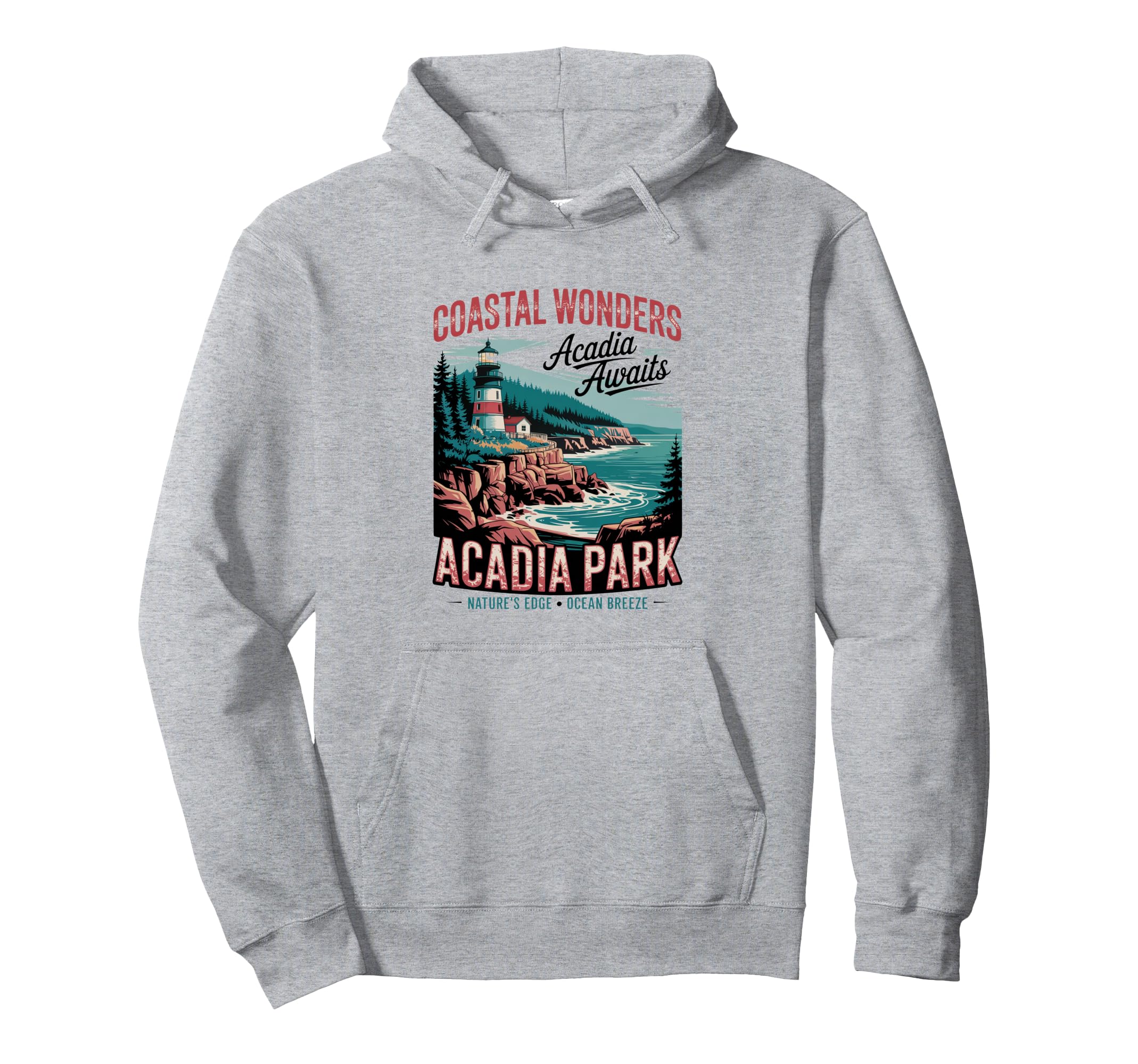 Coastal Cliffs Acadia National Hoodie - Casual Everyday Wear for Adults - T-Shirt, Sweatshirt, Hoodie