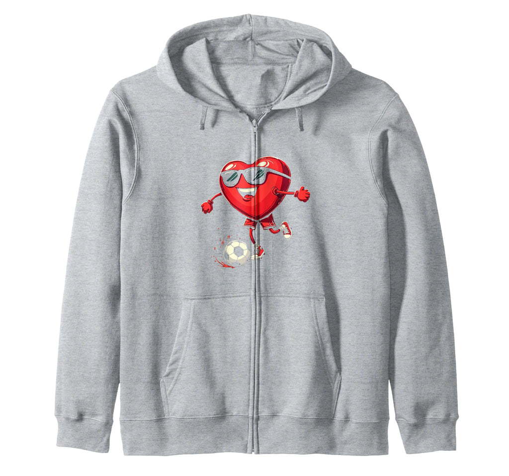 Heart Soccer Gift Sweatshirt - Graphic Print Men Women - T-Shirt, Sweatshirt, Hoodie