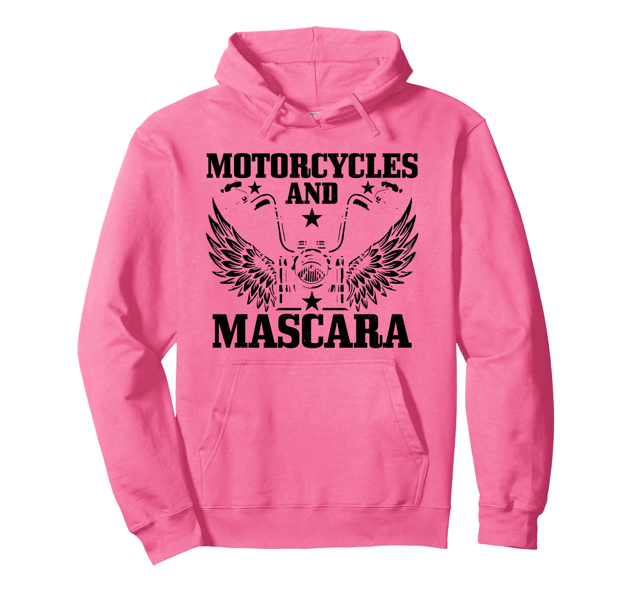 Motorcycles And Mascara Biker Funny Biker Hoodie - Aesthetic Graphic Unisex - T-Shirt, Sweatshirt, Hoodie
