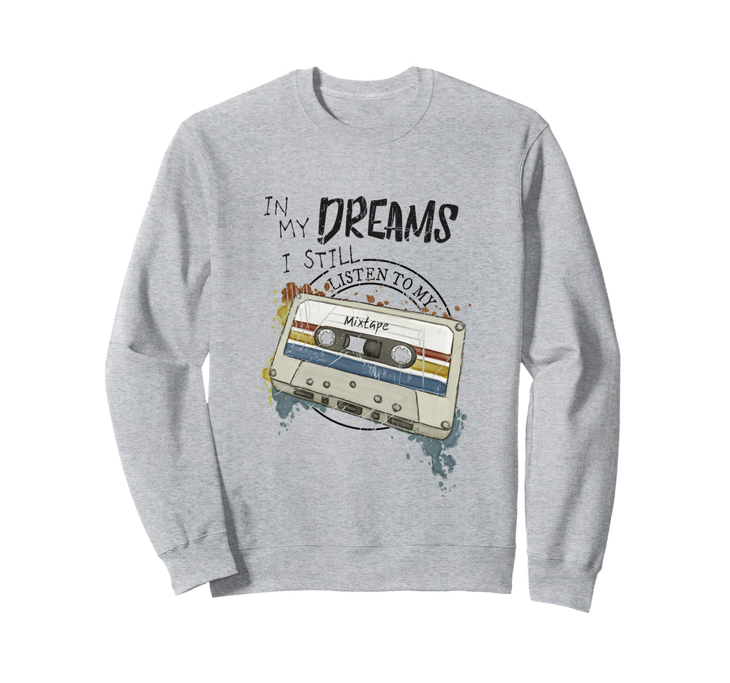 Dreams Music Mixtapes Cassette Sweatshirt - Minimalist Print for Adults - T-Shirt, Sweatshirt, Hoodie