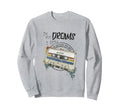 Dreams Music Mixtapes Cassette Sweatshirt - Minimalist Print for Adults - T-Shirt, Sweatshirt, Hoodie
