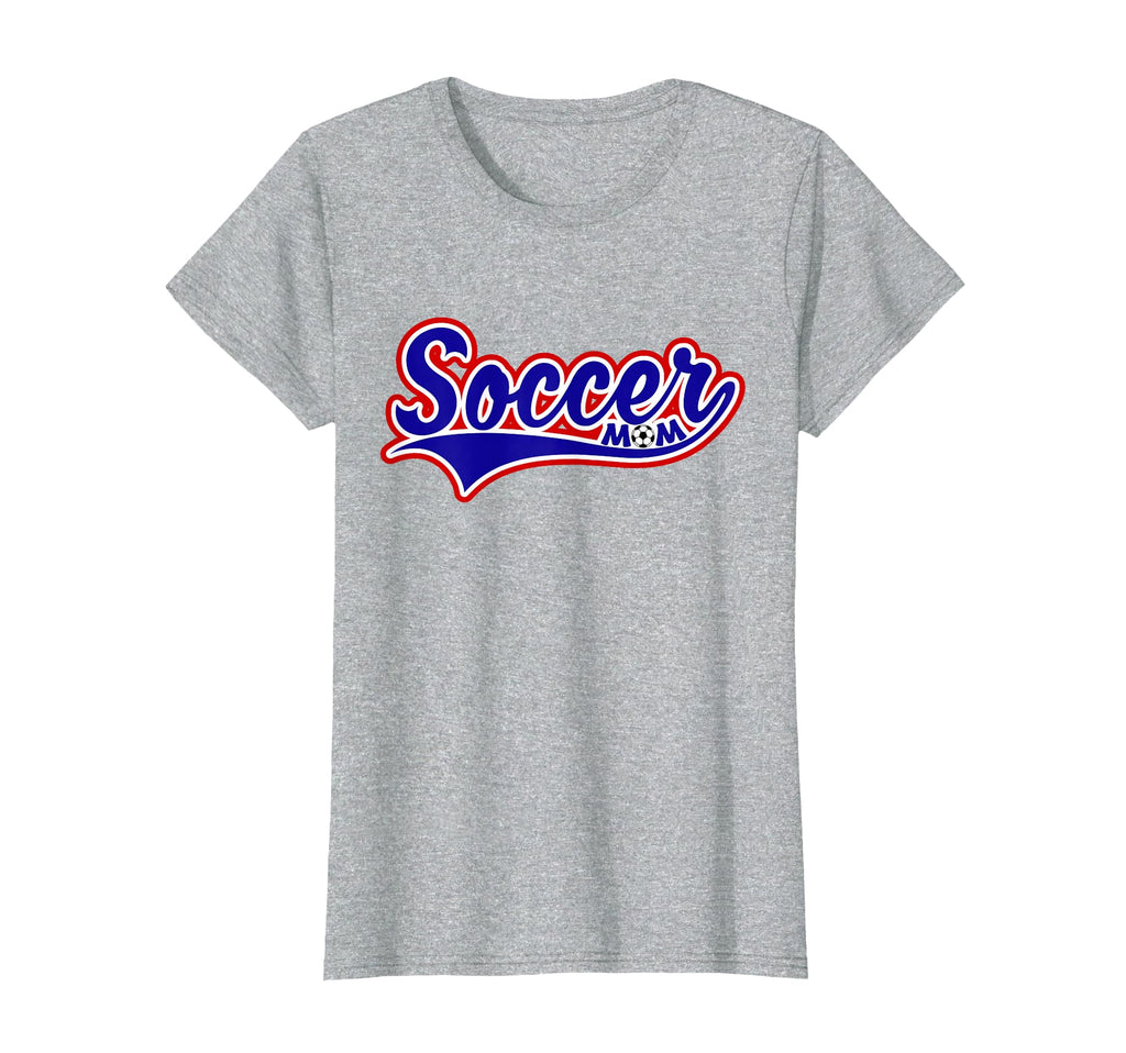 Soccer Mom Swoosh Blue White Red Ball T-Shirt - Casual Everyday Wear Unisex - T-Shirt, Sweatshirt, Hoodie