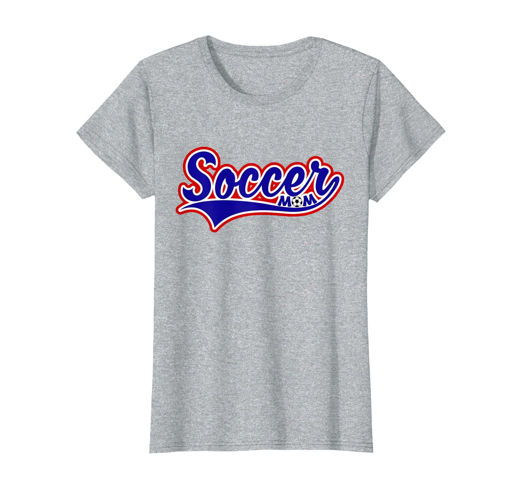 Soccer Mom Swoosh Blue White Red Ball T-Shirt - Casual Everyday Wear Unisex - T-Shirt, Sweatshirt, Hoodie