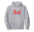 Japanese Asethetic Dragon Grunge Hoodie - Minimalist Print for Adults - T-Shirt, Sweatshirt, Hoodie