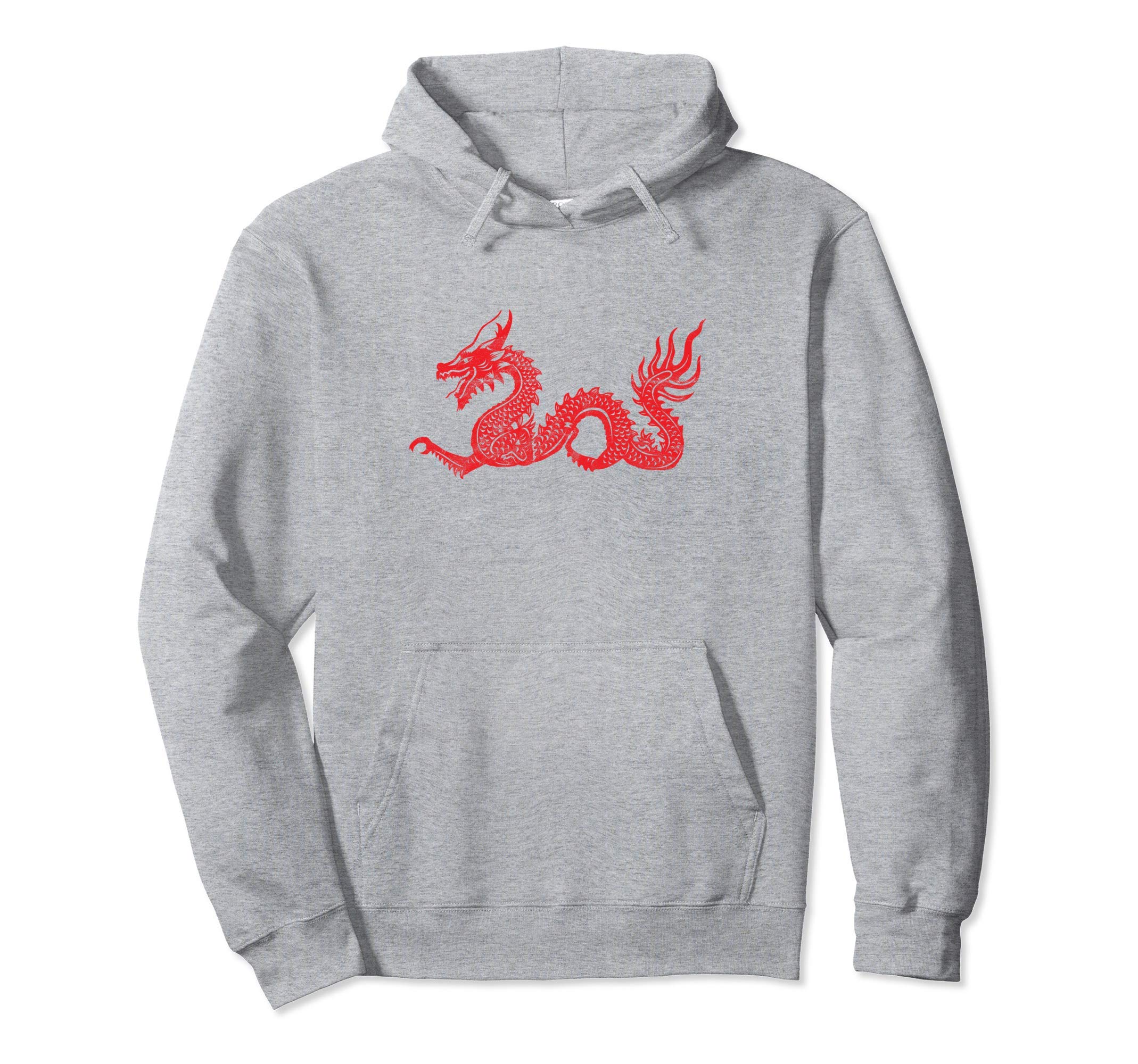 Japanese Asethetic Dragon Grunge Hoodie - Minimalist Print for Adults - T-Shirt, Sweatshirt, Hoodie