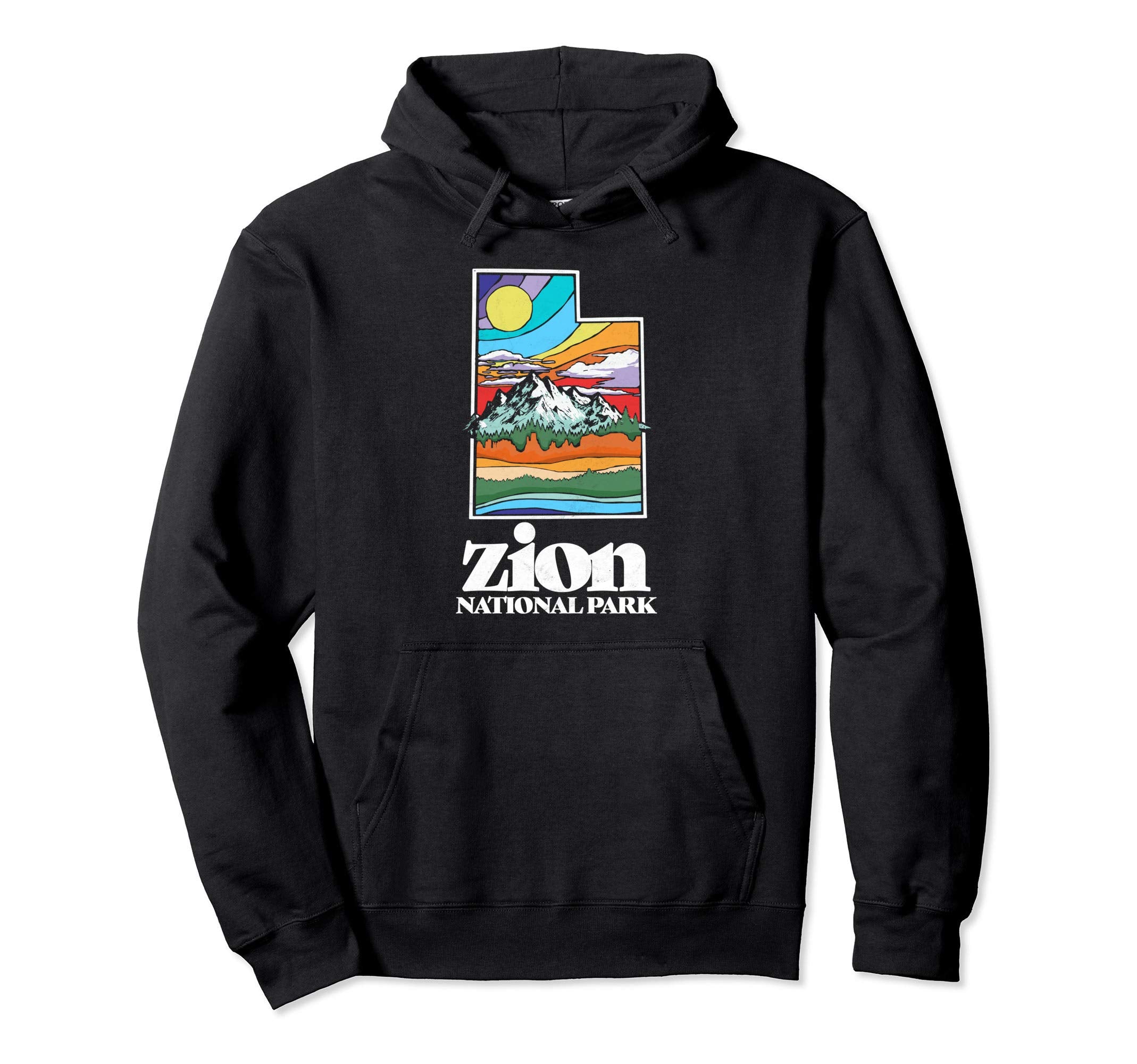 Zion National Park Utah Nature Outdoor Hoodie - Minimalist Print Men Women - T-Shirt, Sweatshirt, Hoodie