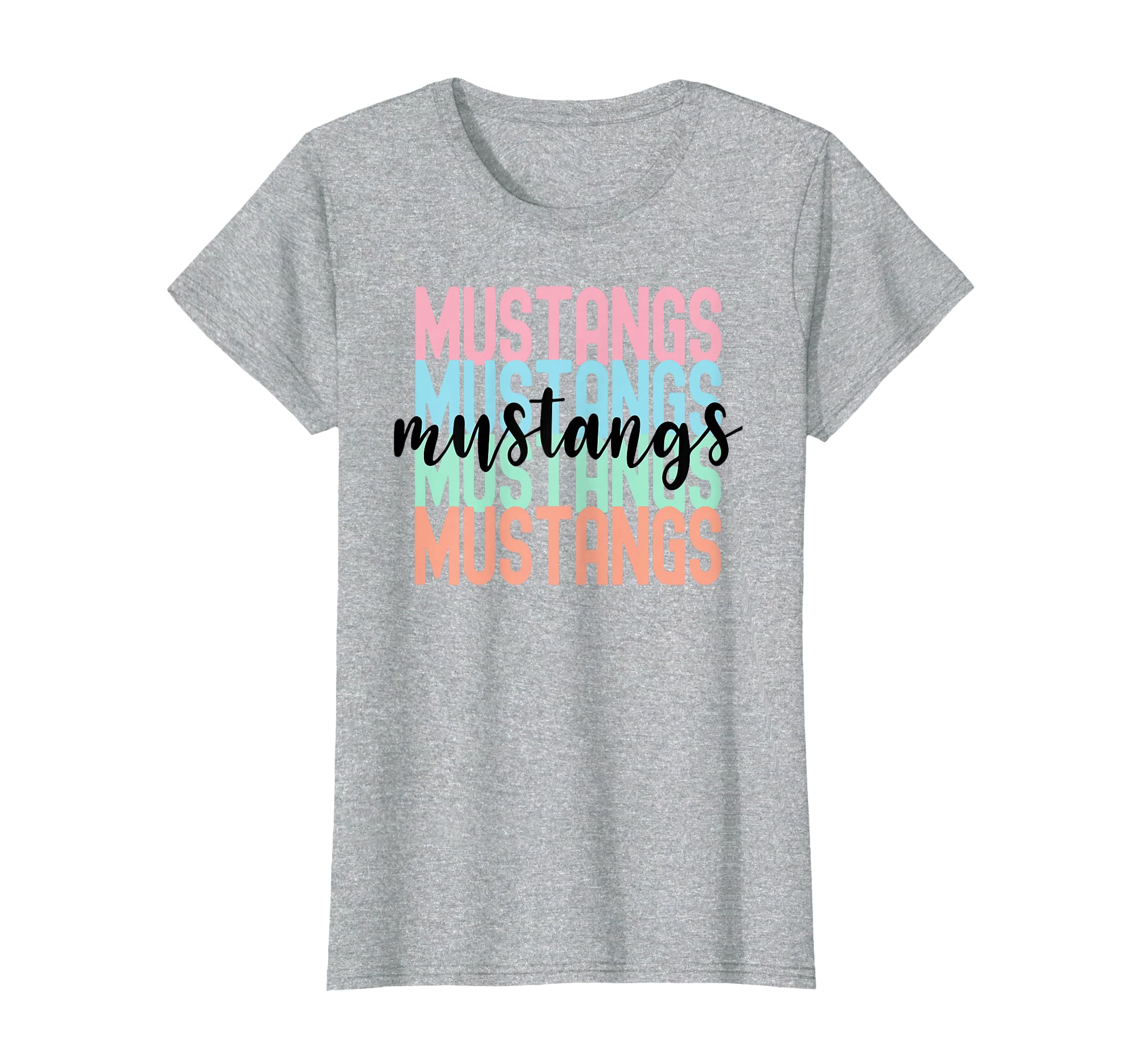 Mustangs Team Mascot School Spirit T-Shirt - Unique Graphic for Adults - T-Shirt, Sweatshirt, Hoodie