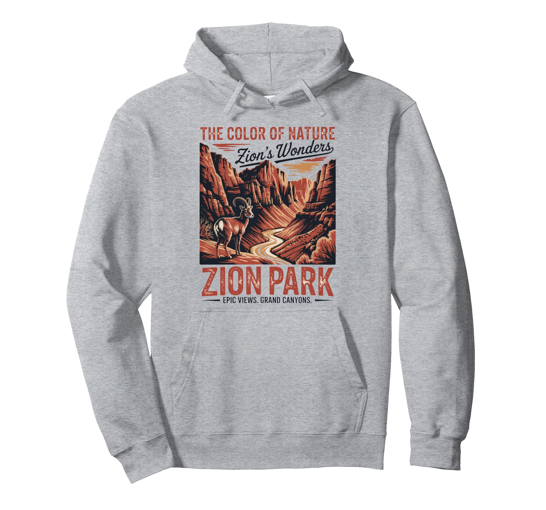 Zion National Park Hiking Hoodie - Fun Novelty Design Unisex - T-Shirt, Sweatshirt, Hoodie