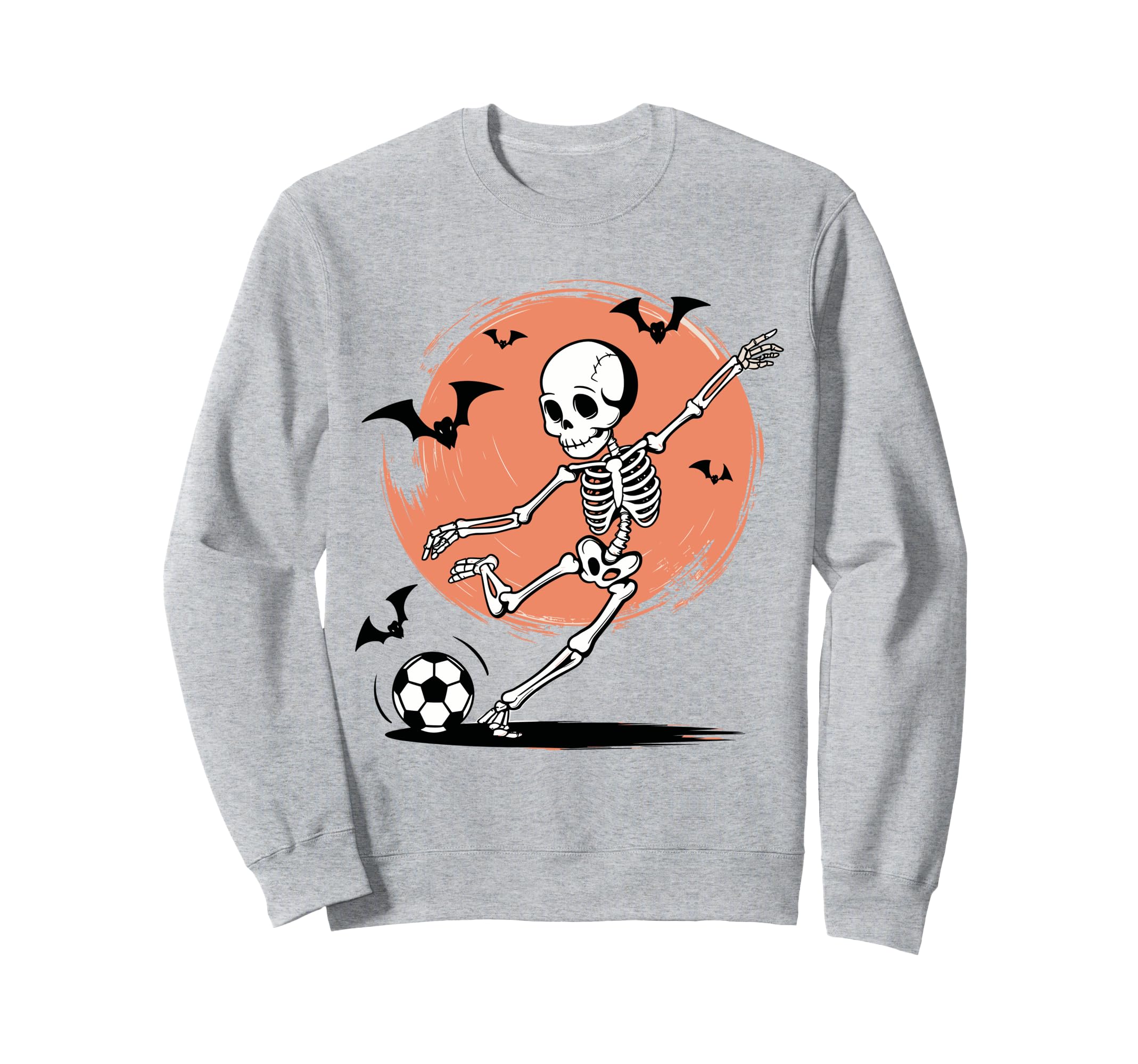 Funny Skeleton Playing Soccer Sweatshirt - Streetwear Style for Adults - T-Shirt, Sweatshirt, Hoodie