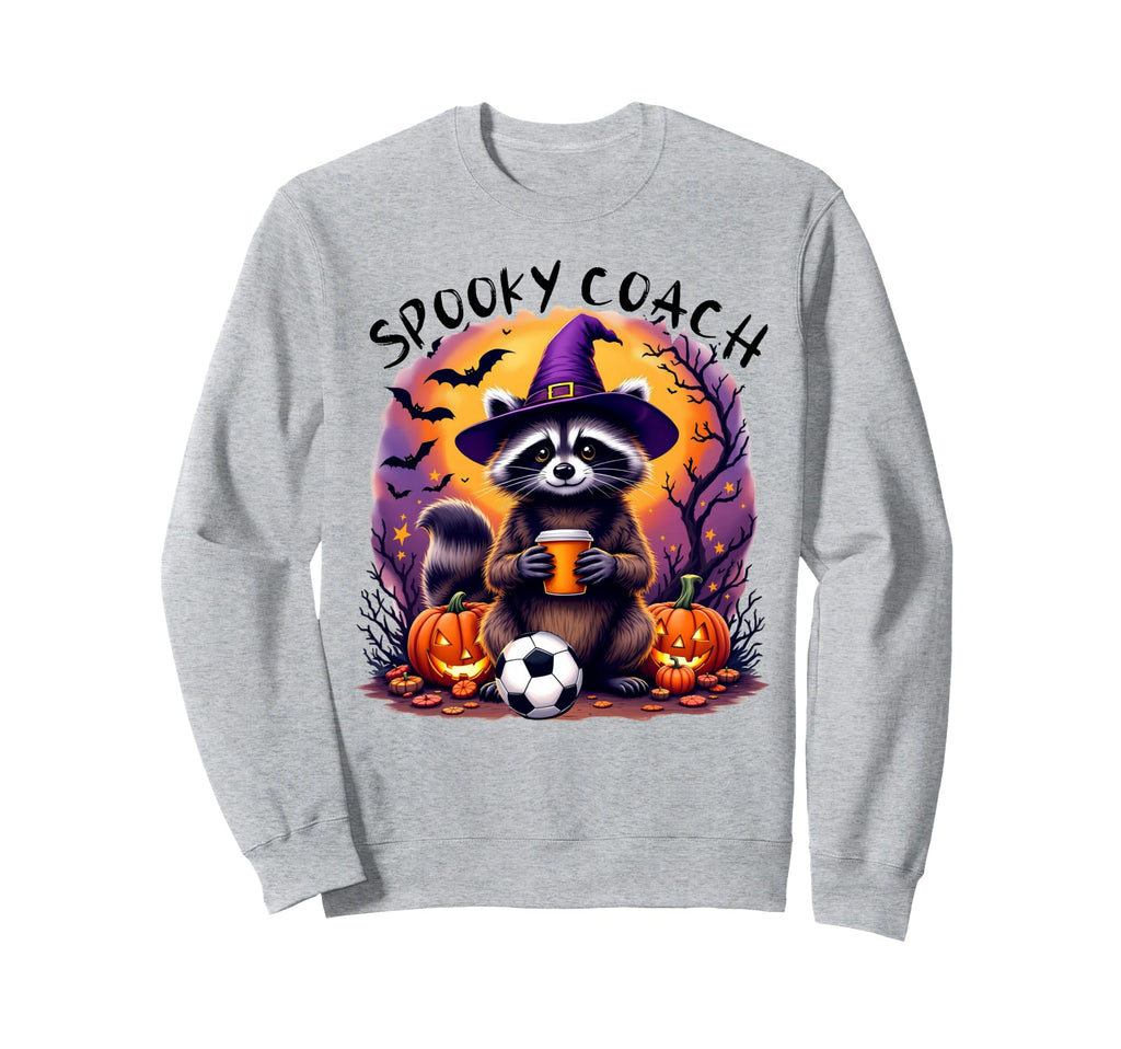 Halloween Soccer Coach Feral Sweatshirt - Aesthetic Graphic for Adults - T-Shirt, Sweatshirt, Hoodie