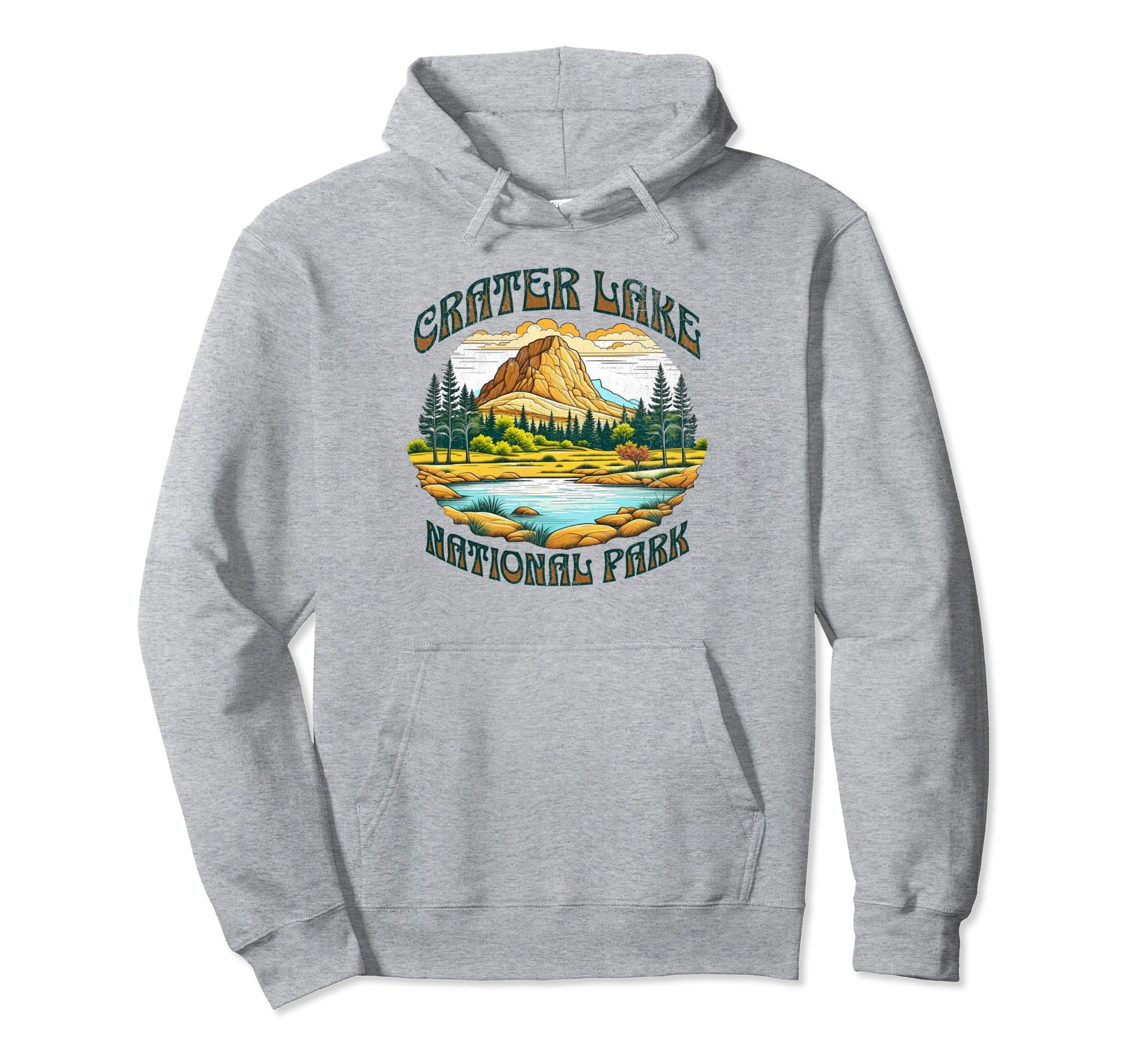 Crater Lake National Park Oregon Usa Hoodie - Minimalist Print for Adults - T-Shirt, Sweatshirt, Hoodie