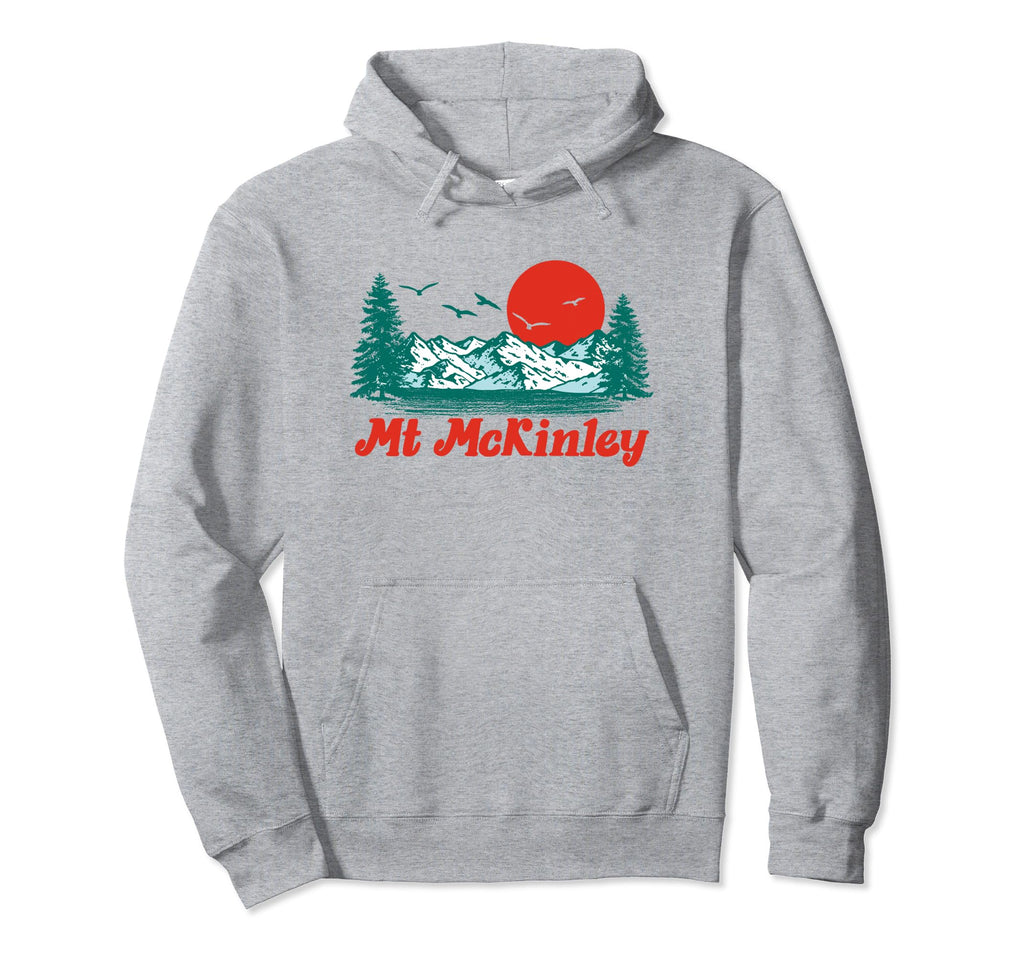 Mount Mckinley Mountain Trees Sun Hoodie - Casual Everyday Wear Unisex - T-Shirt, Sweatshirt, Hoodie